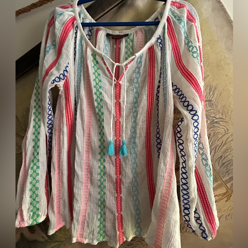 * NWOT Bohemian Embroidered Top SZ Medium by Payal Pratap for Anthropologie *